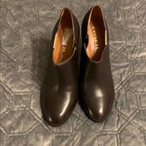 Dark Brown Coach Booties